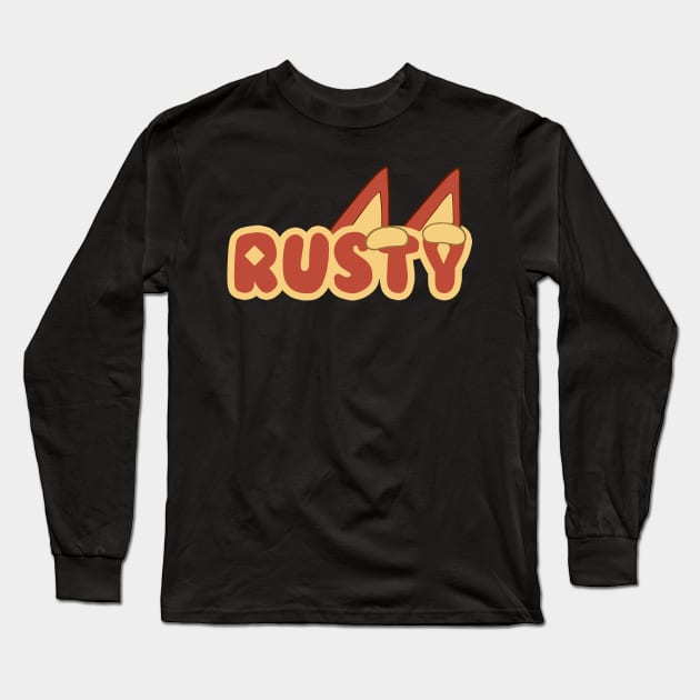 Rusty Logo Long Sleeve T-Shirt by SirRonan